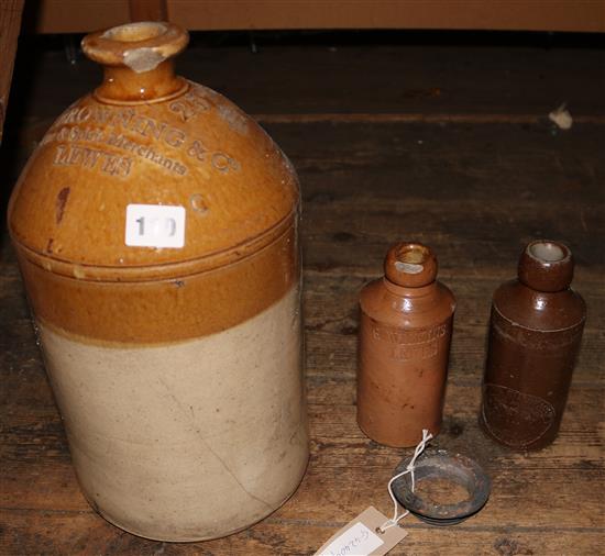 Lewes stoneware jar & 3 others